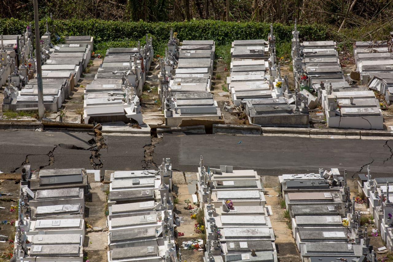 No cemeteries or power. The difficulties of burying the dead after Maria