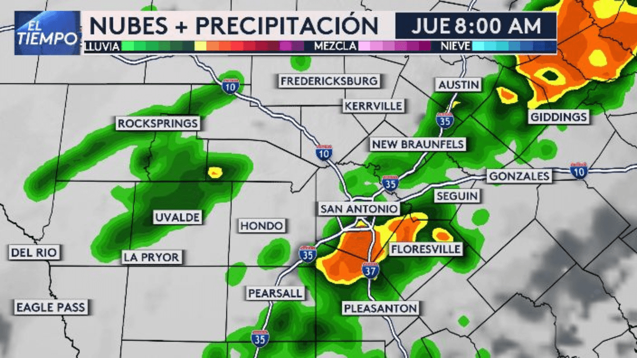 Así es como se ve el radar para el próximo Thanksgiving por la mañana.