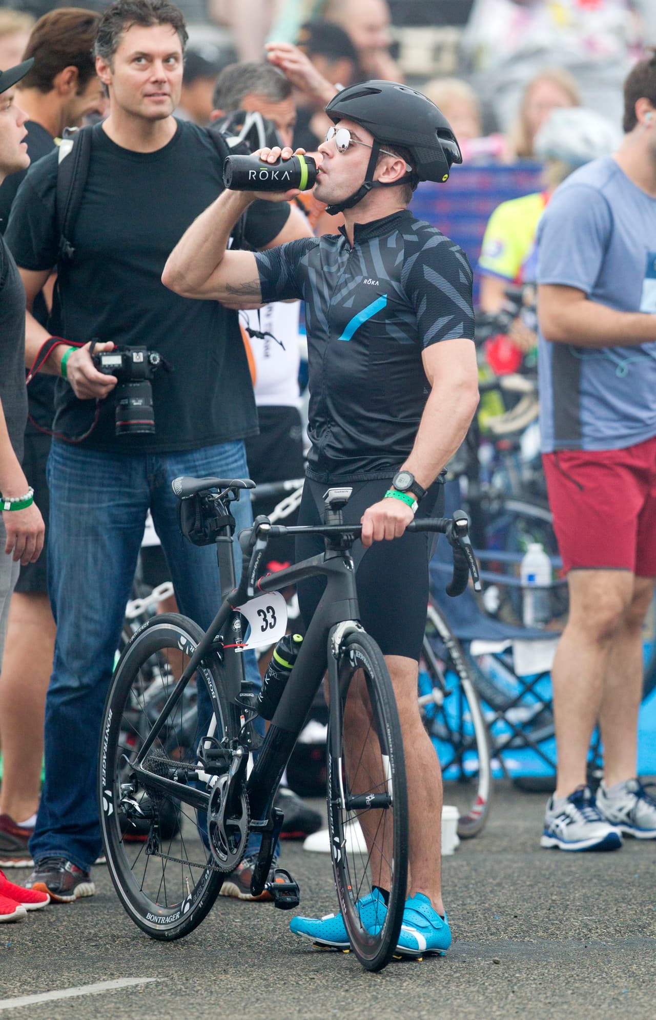 Un poco de agua para hidratarse.