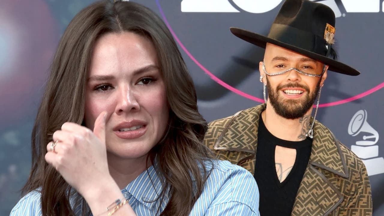 Joy Huerta rompe en llanto frente a la prensa por la ausencia de su hermano Jesse