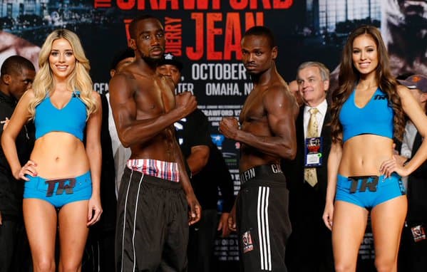 Terence Crawford y Dierry Jean en peso