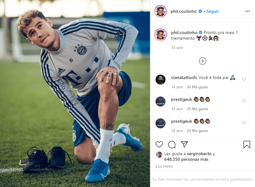 <b>Philippe Coutinho</b>
<br>22.3 mm seguidores