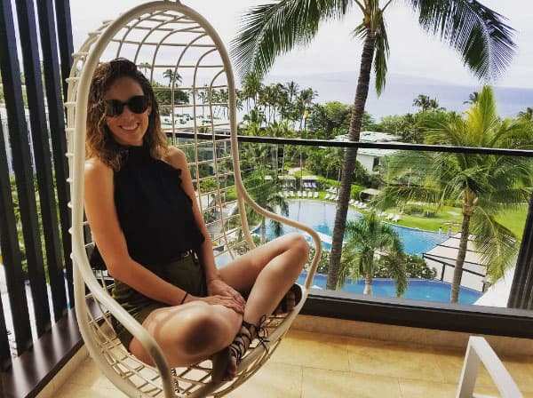 Jacky luce radiante, esa sonrisa no miente.