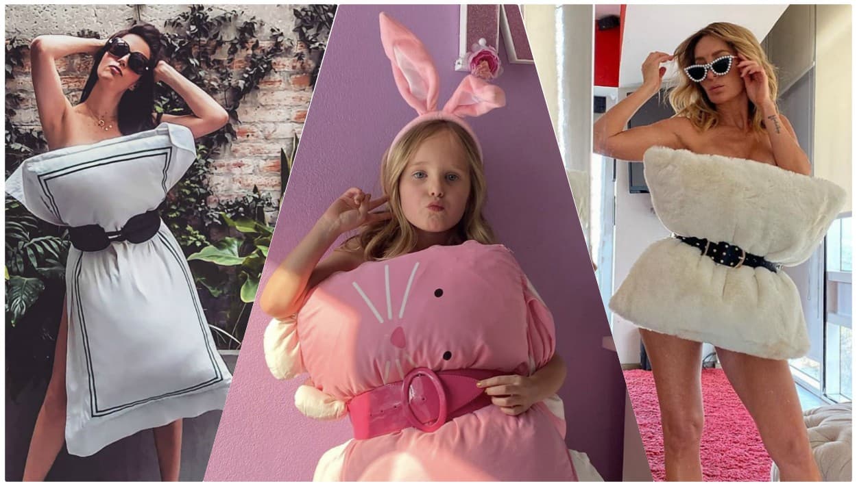 <b>Claudia Álvarez</b>, Alexa Miranda Soto y su mamá, 
<b>Geraldine Bazán</b>, fueron algunas de las primeras famosas en presumir su #PillowDress. Pero a diario se van sumando celebridades al reto viral.