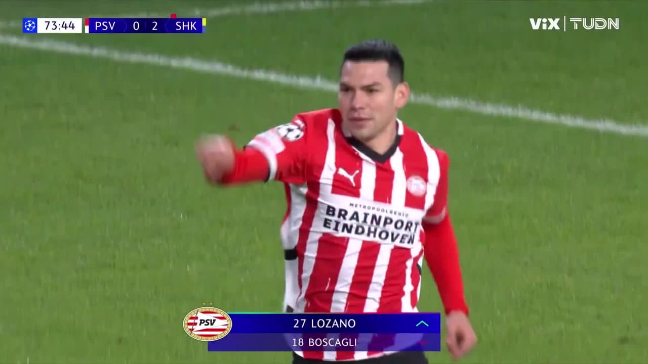 ¡'Chucky' Lozano al campo! Debut del mexicano en esta Champions League