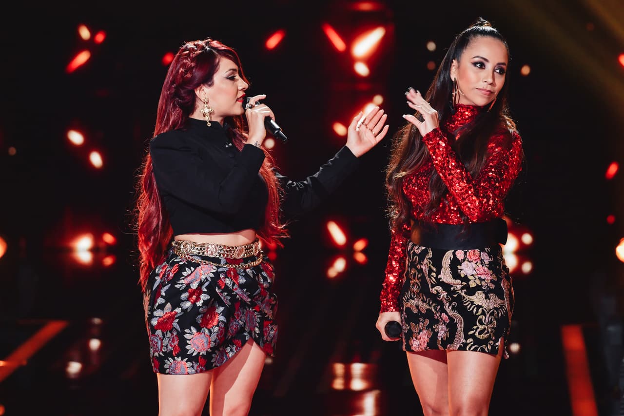 <a href="https://www.univision.com/shows/reina-de-la-cancion/reina-de-la-cancion-arranca-con-gabby-tamez-y-gladys-ruiz-enfrentandose-con-el-tema-ajustando-cuentas-video" target="_blank">Cantaron 'Ajustando cuentas'</a>.