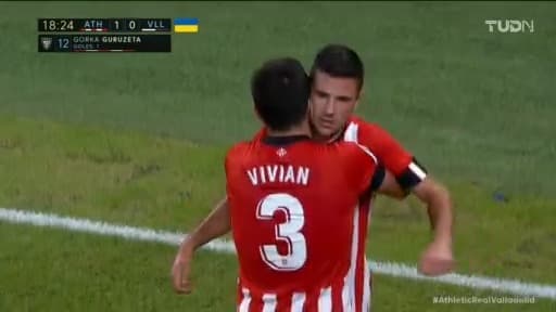 ¡Gol de Bilbao! Guruzeta abre el marcador 1-0 sobre Valladolid