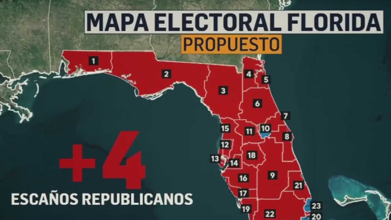 Senado de Florida aprueba mapa electoral de DeSantis y favorece a republicanos con 4 escaños en el Congreso
