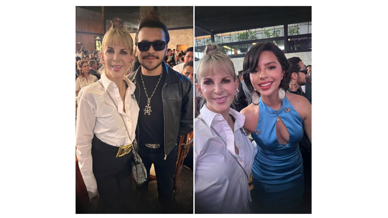 Así presumió la periodista su encuentro con la joven pareja.