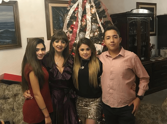 También presumió a su hermosa familia.