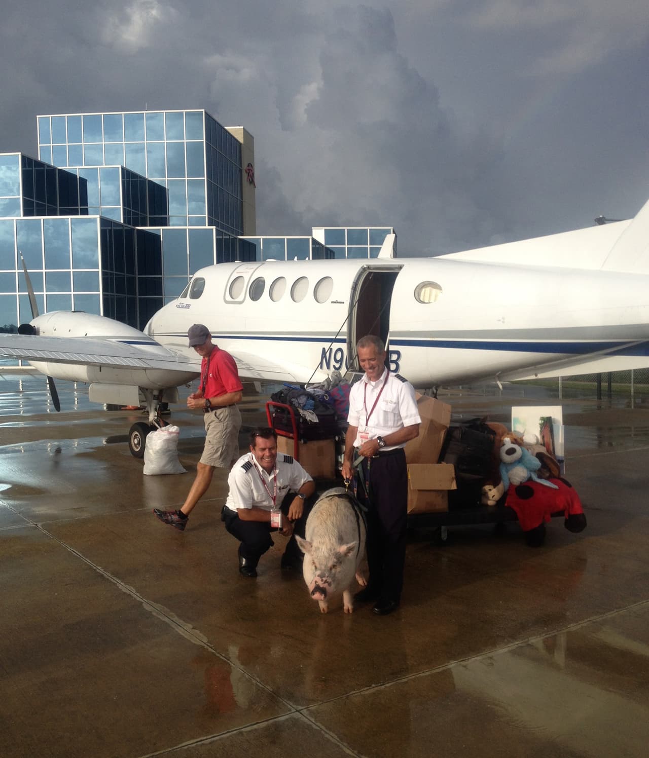 ¡Y lo encontraron! Para empezar, pagaron 15 mil dólares en un vuelo privado.