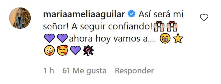 María Amelia respondió el mensaje del actor mexicano para adelantarle cómo celebrarían la fecha.
<br>