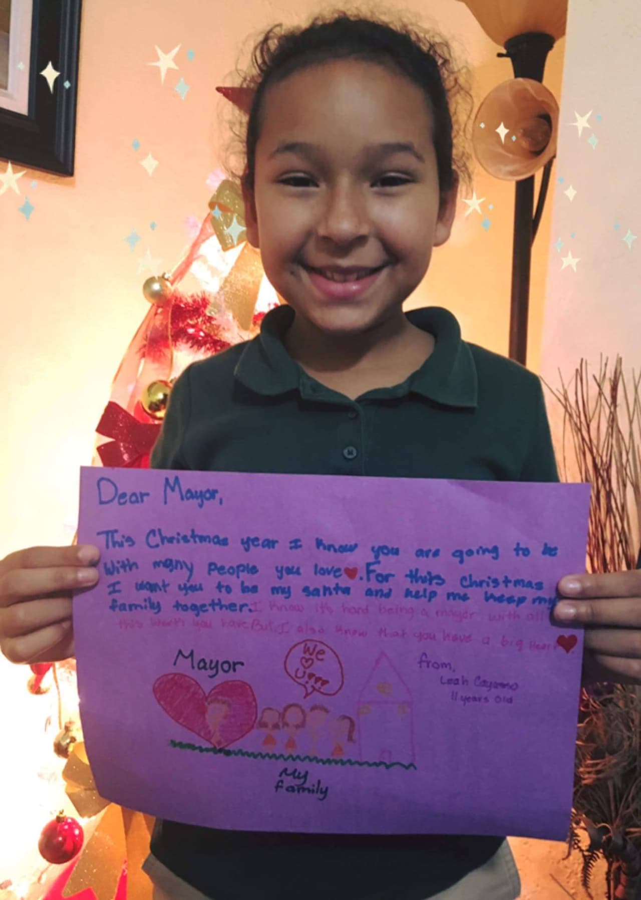 Leah Cayasso nació en Miami hace 11 años, pero sus papás, de Nicaragua, están en riesgo de deportación.