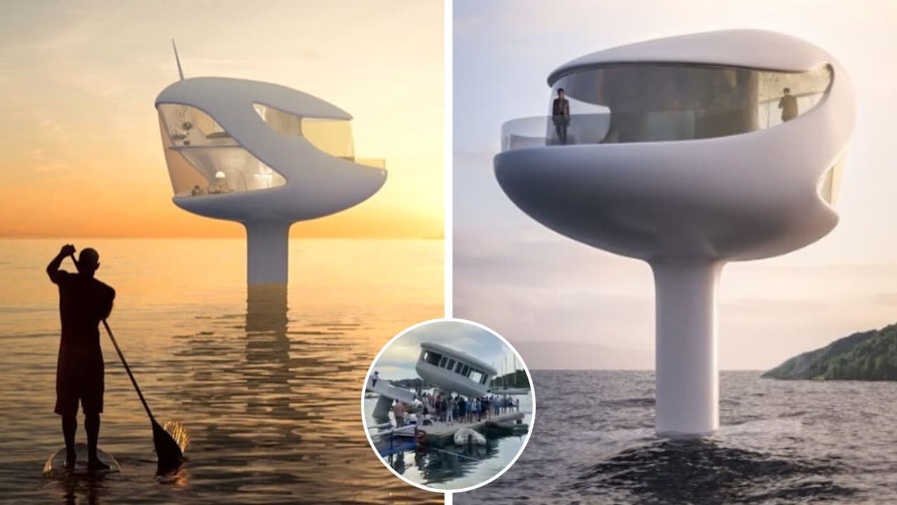 Casa ecológica flotante se hunde el día de su estreno: costó 1.5 millones de dólares