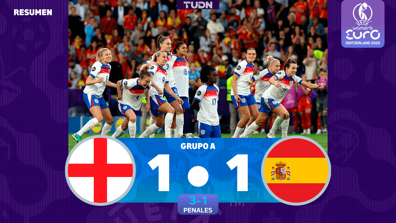 Inglaterra es bicampeona de la Euro Femenil tras vencer en penales a España

