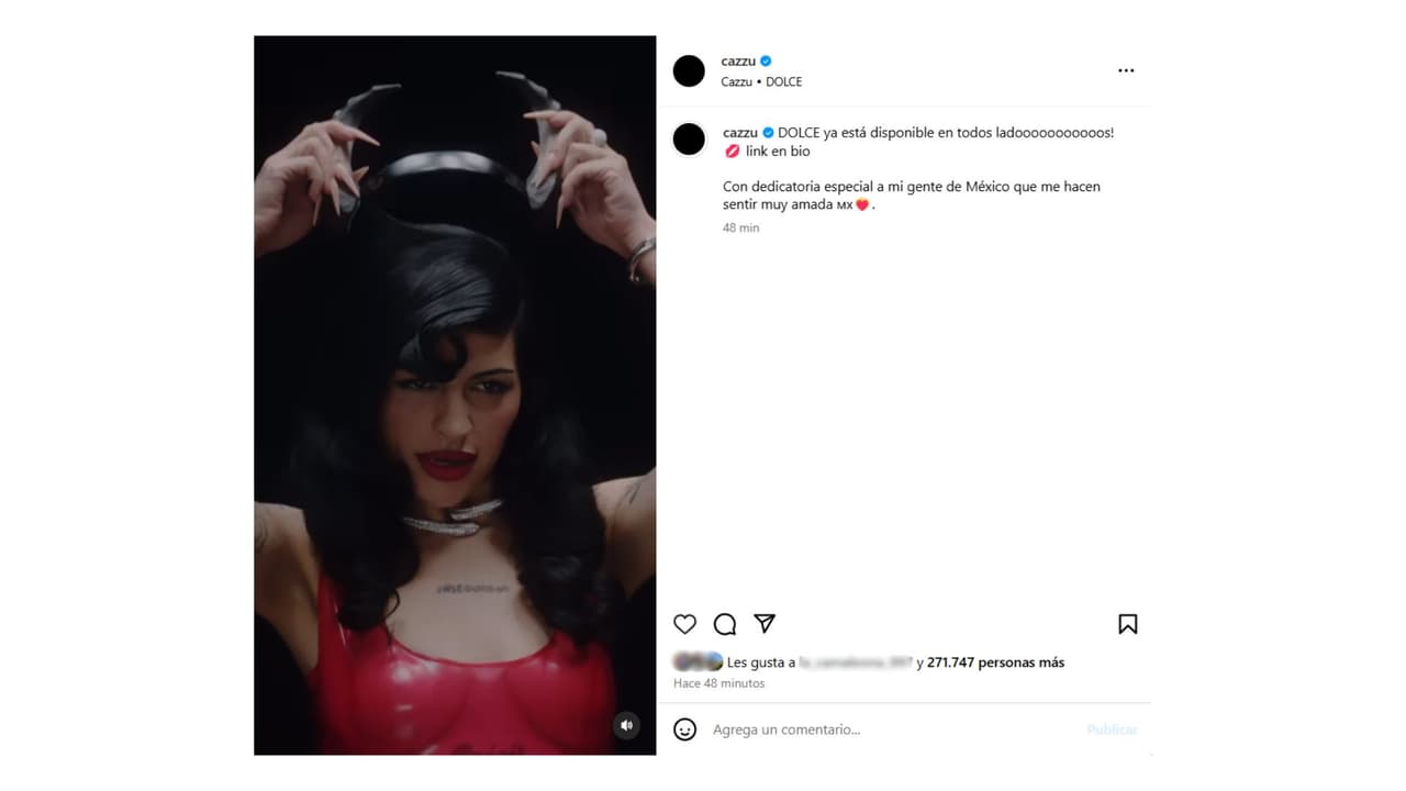 Cazzu agradece el cariño de sus fans mexicanos.