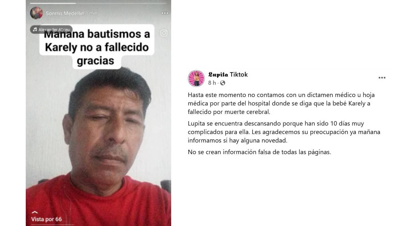 Ricardo Medellín y Lupita 'TikTok' desmienten la muerte de su hija Karely Yamilet.
