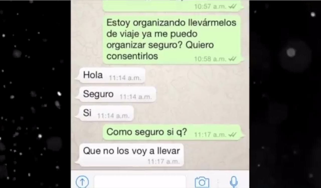En el texto se puede leer que no llevaría a sus hijos a la boda.