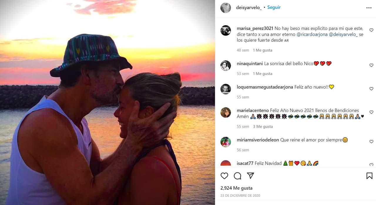 Daisy Arvelo y Ricardo Arjona.