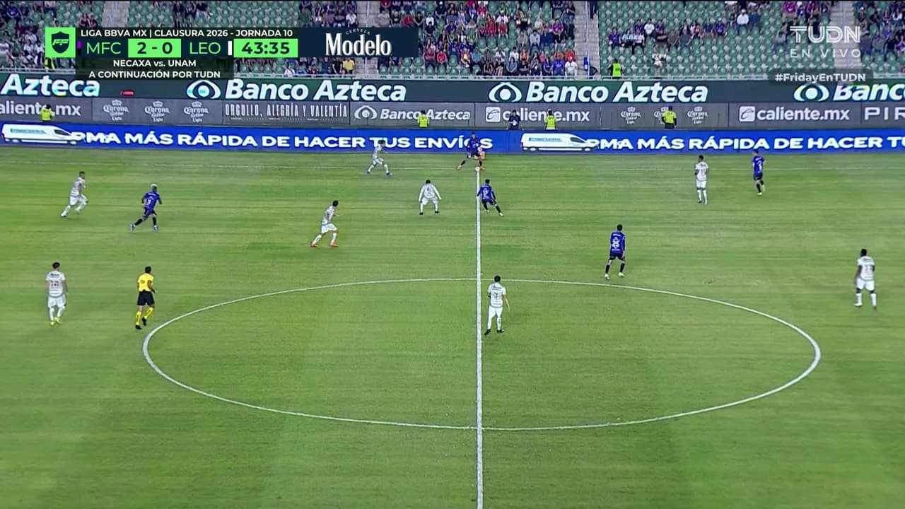 ¡GOL!  anota para León. Ismael Díaz