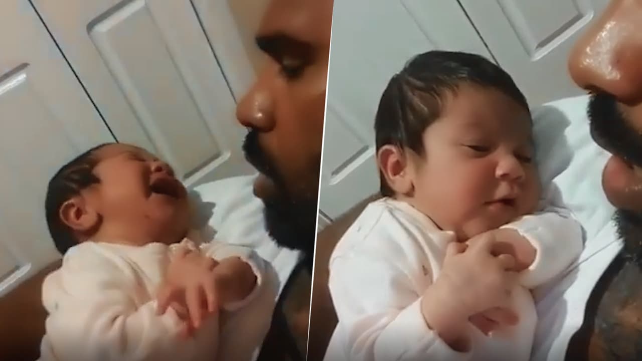 Para detener el llanto, un padre le cantó la canción más original del mundo a su bebé