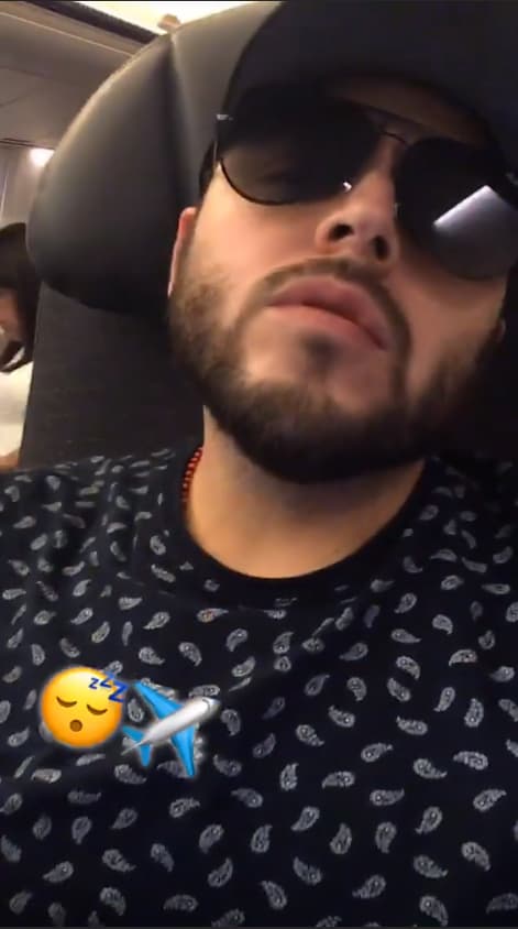 Para asistir a El Gordo y La Flaca viajó desde Santa Rosa, California donde se presentó una noche antes.