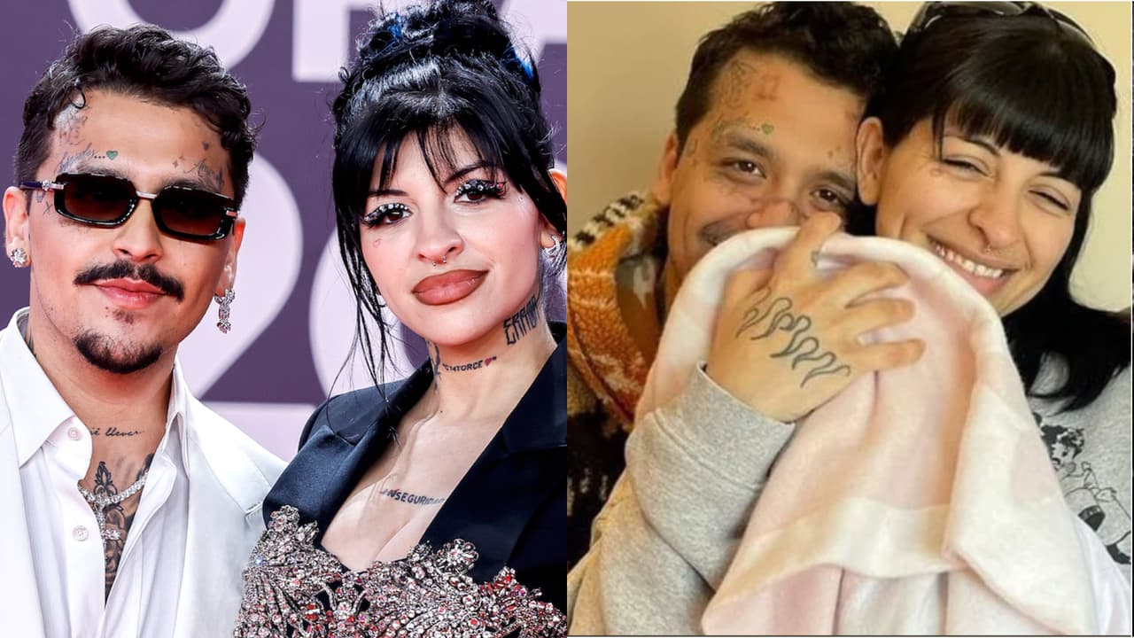 Nodal por fin revela las primeras fotos de su hija dejando ver su rostro: así luce junto a Cazzu