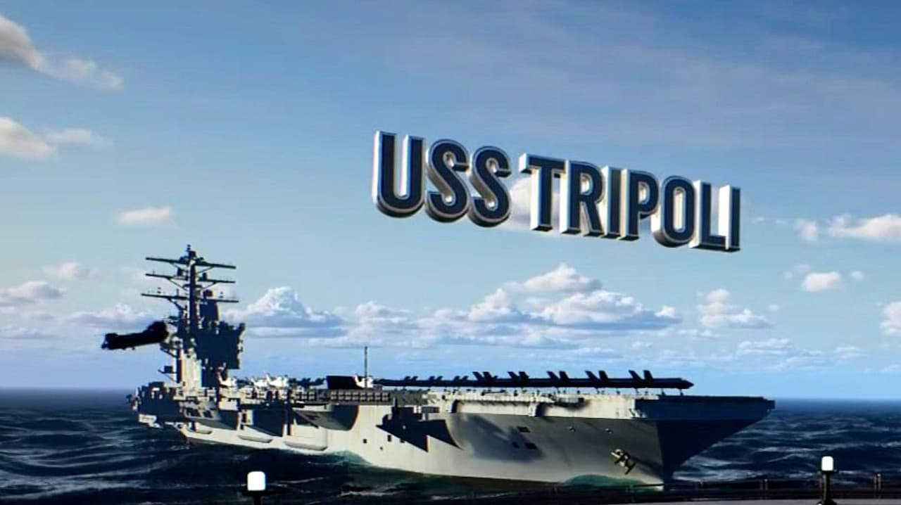 Conoce el USS Tripoli, el buque que el Pentágono desplegó para reformar la fuerza en Medio Oriente