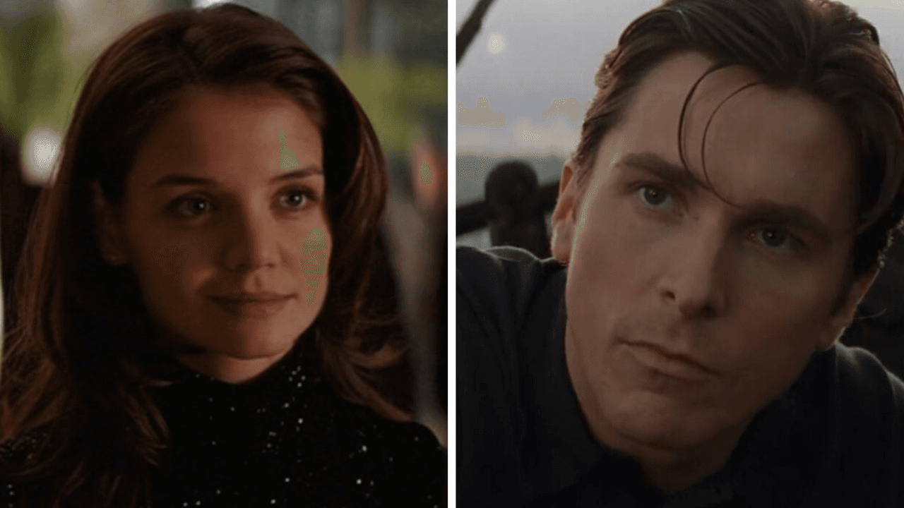 <b>Christian Bale y Katie Holmes</b>
<br>El actor Christian Bale es considerado como uno de los mejores Bruce Wayne de la historia y en su debut lo acompañó Katie Holmes como Rachel Dawes.