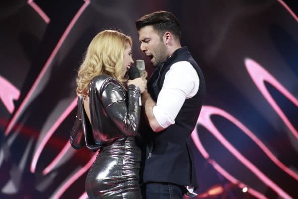 Los dos entregaron todo en el escenario y se ganaron ovaciones.