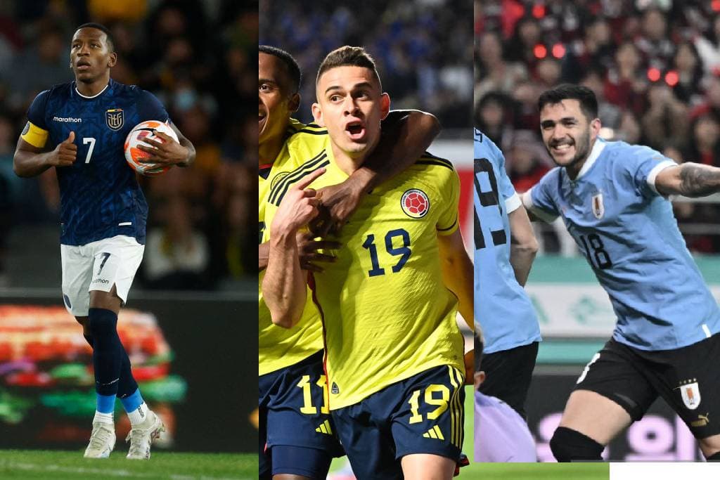 Ecuador, Colombia y Uruguay ganaron este martes sus partidos amistosos