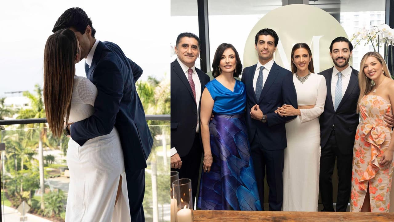 Elian Zidan, presentador de Noticias Univision 24/7 y hermano del novio, firmó como testigo de la boda.