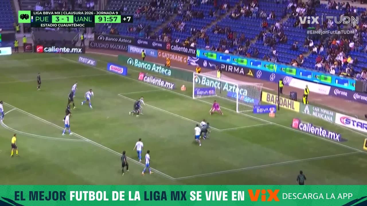 ¡El poste lo niega! Tigres roza el segundo y Puebla se salva