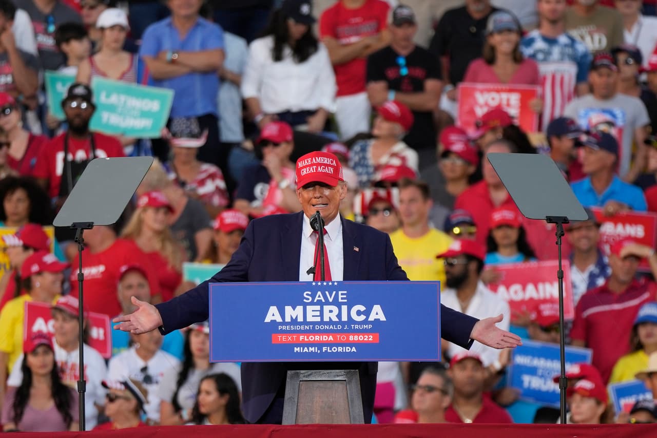 Elecciones de medio término: Trump apoya a Marco Rubio en Miami un día después de atacar al gobernador DeSantis