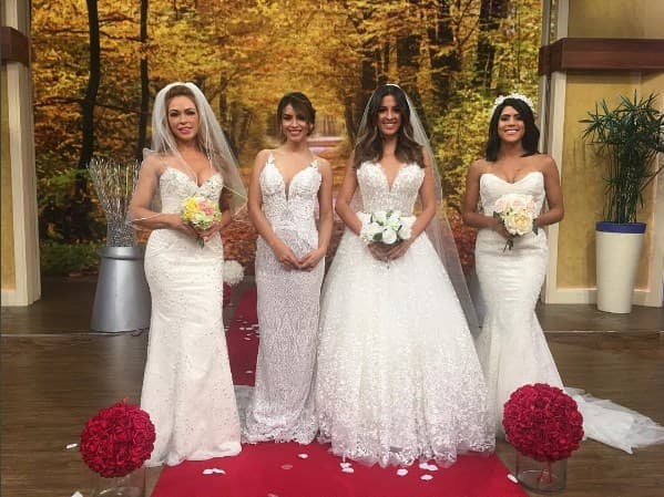 Francisca Lachapel, Maity Interiano, Claudia Molina y Jessica Cediel se lucieron en la pasarela de Despierta América con lo último en moda nupcial para el 2017.