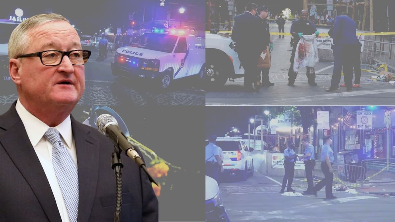 "Se ha llegado al punto en que no hay precio a pagar por portar armas ilegales": Kenney pide control tras tiroteo en South Street