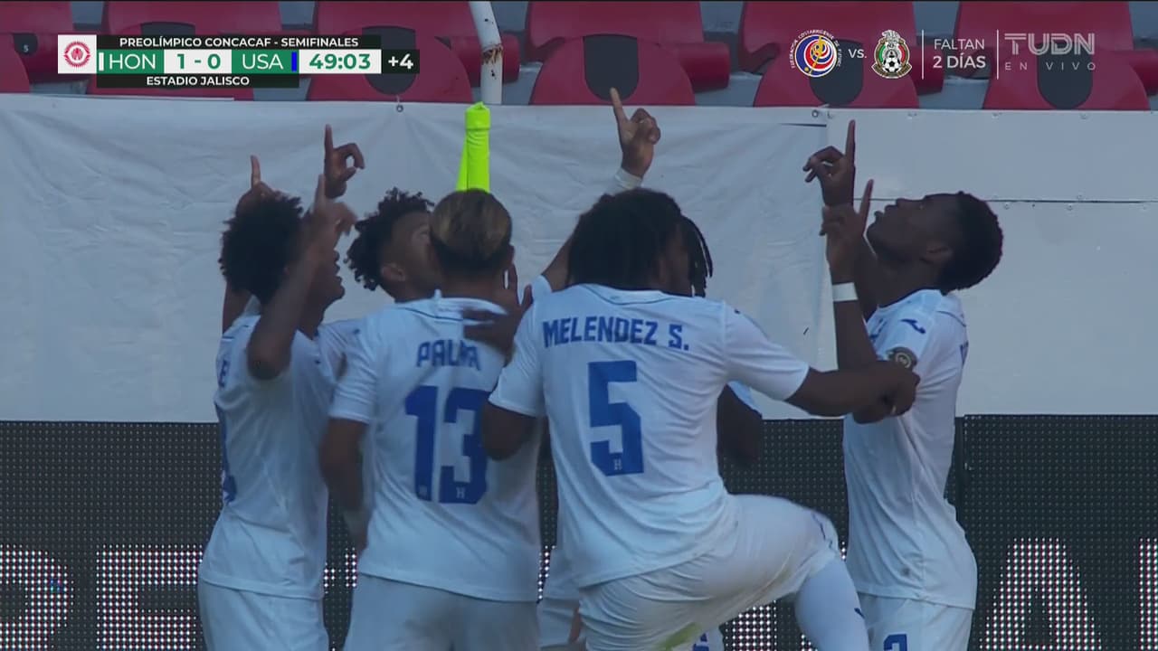 ¿Con qué remató? Juan Carlos Obregón adelanta 1-0 a Honduras