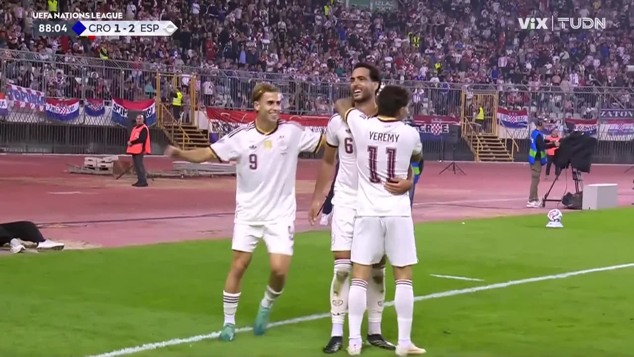 ¡Doblete de Mikel Merino y España le gana a Croacia de último minuto!