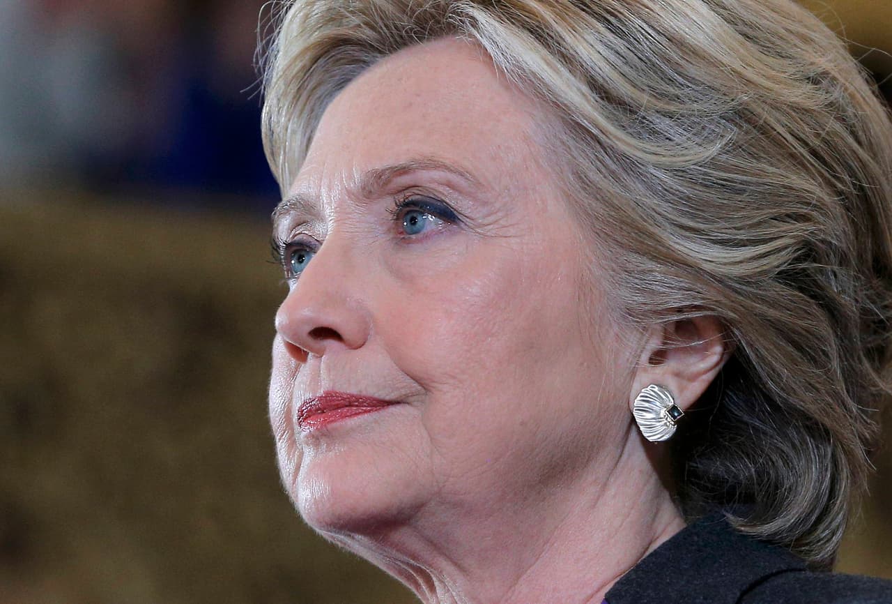 Hillary Clinton en su discurso tras la derrota electoral el 9 de noviembre de 2016 en Nueva York.