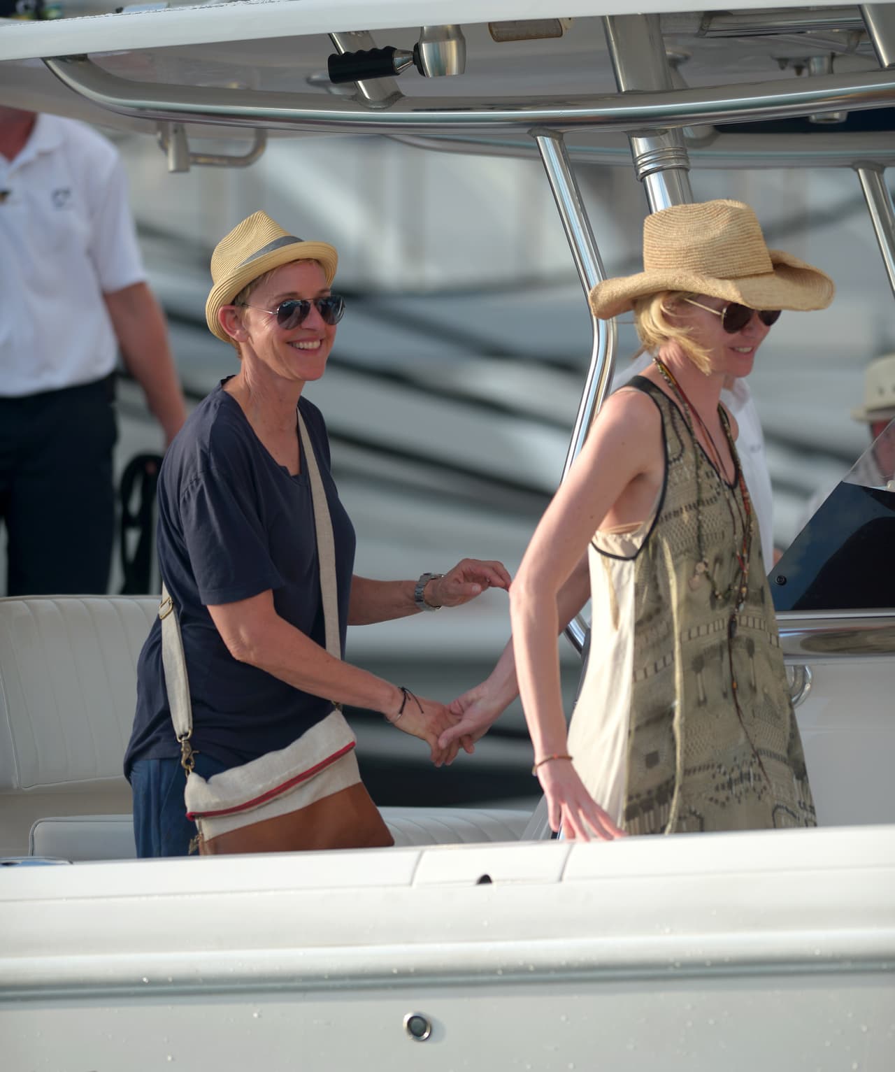 La famosa pareja se refugió en las cálidas playas de St. Barts.