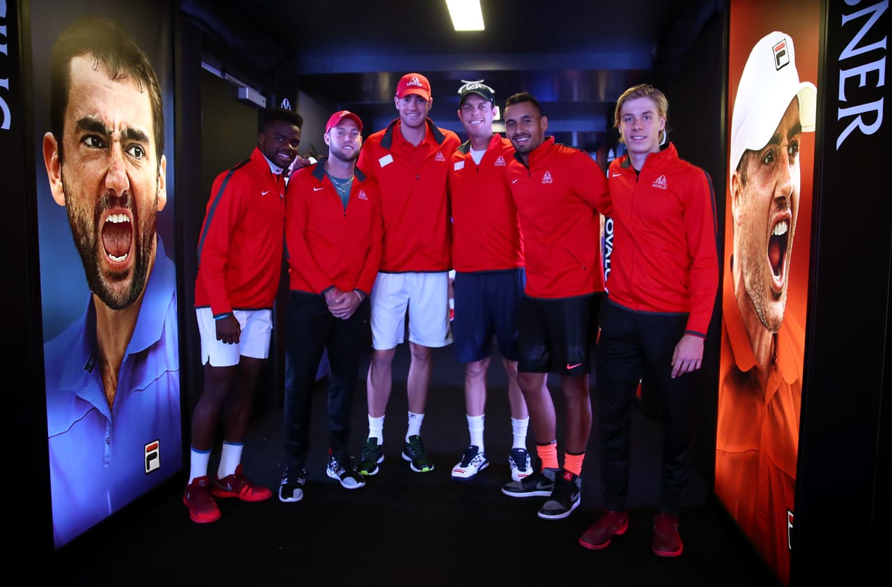 El equipo Resto del Mundo fue integrado por Jack Sock, Nick Kyrgios, John Isner, Sam Querrey, Denis Shapovalov y Frances Tiafoe, capitaneados por John McEnroe.