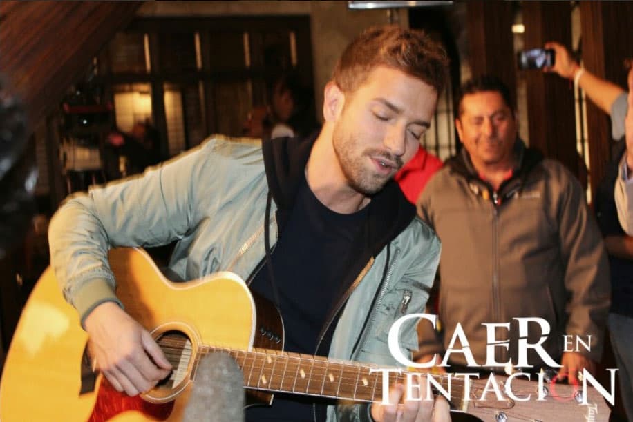 <b><a href="http://www.univision.com/temas/pablo-alboran">Pablo</a></b> deleitó a todos los presentes con su talento, ya que les cantó el tema del melodrama.