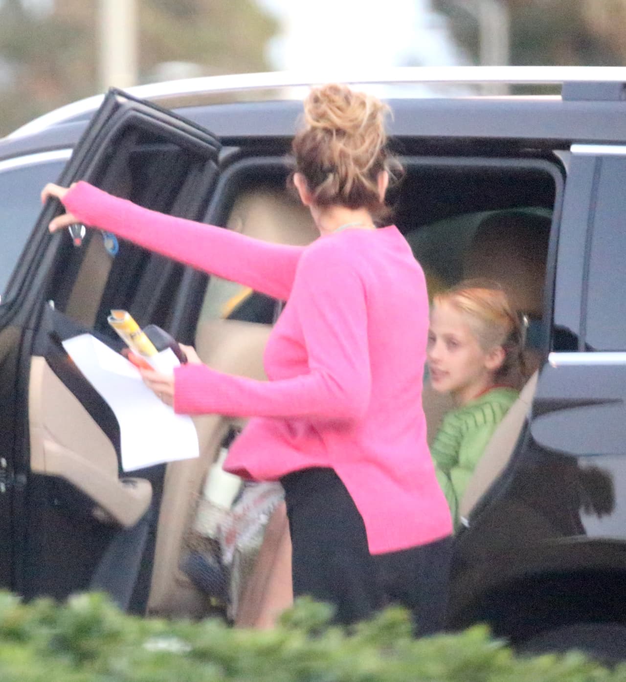 Llegaron de volada a una clínica para que la atendieran.