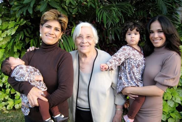 'Gracias a mis mejores maestras por enseñarme el amor incondicional. Por ser ejemplo de fuerza y dedicación', expresó Karla. (Mayo 10, 2015)