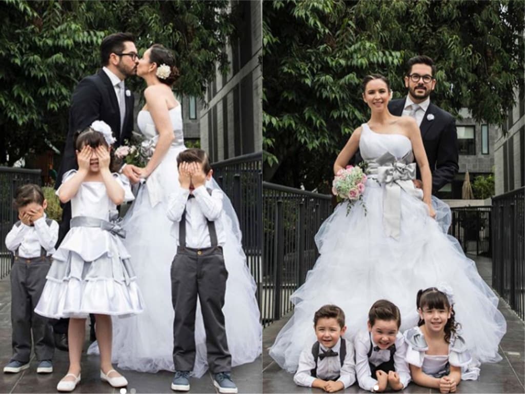 Adrea Torre recrea el día de su boda.