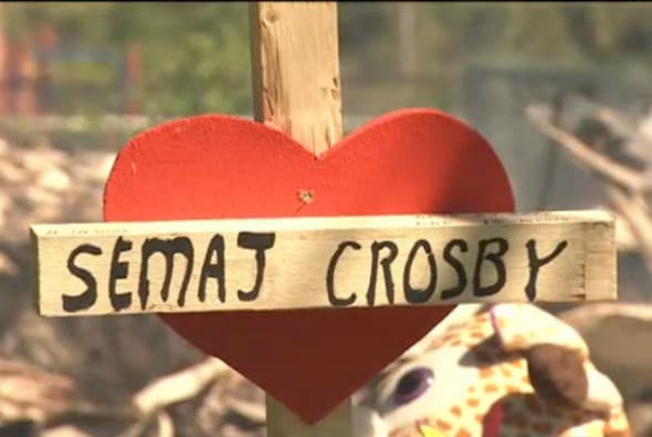 Investigan si el incendio de la casa de Semaj Crosby fue intencional