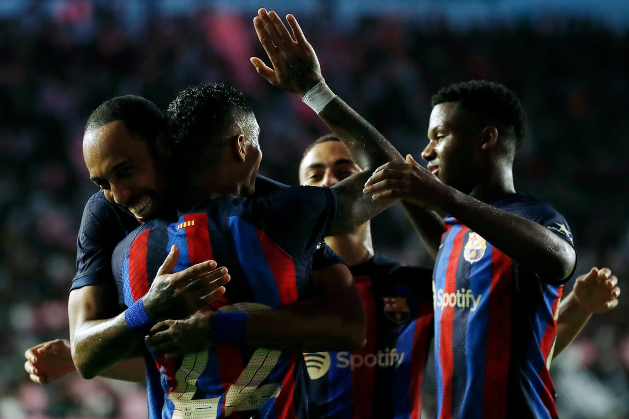 Inter Miami no metió ni las manos ante un Barcelona que se impuso con goles de Aumabeyang, Rapinha, Ansu Fati, Gavi, Depay y Dembélé.