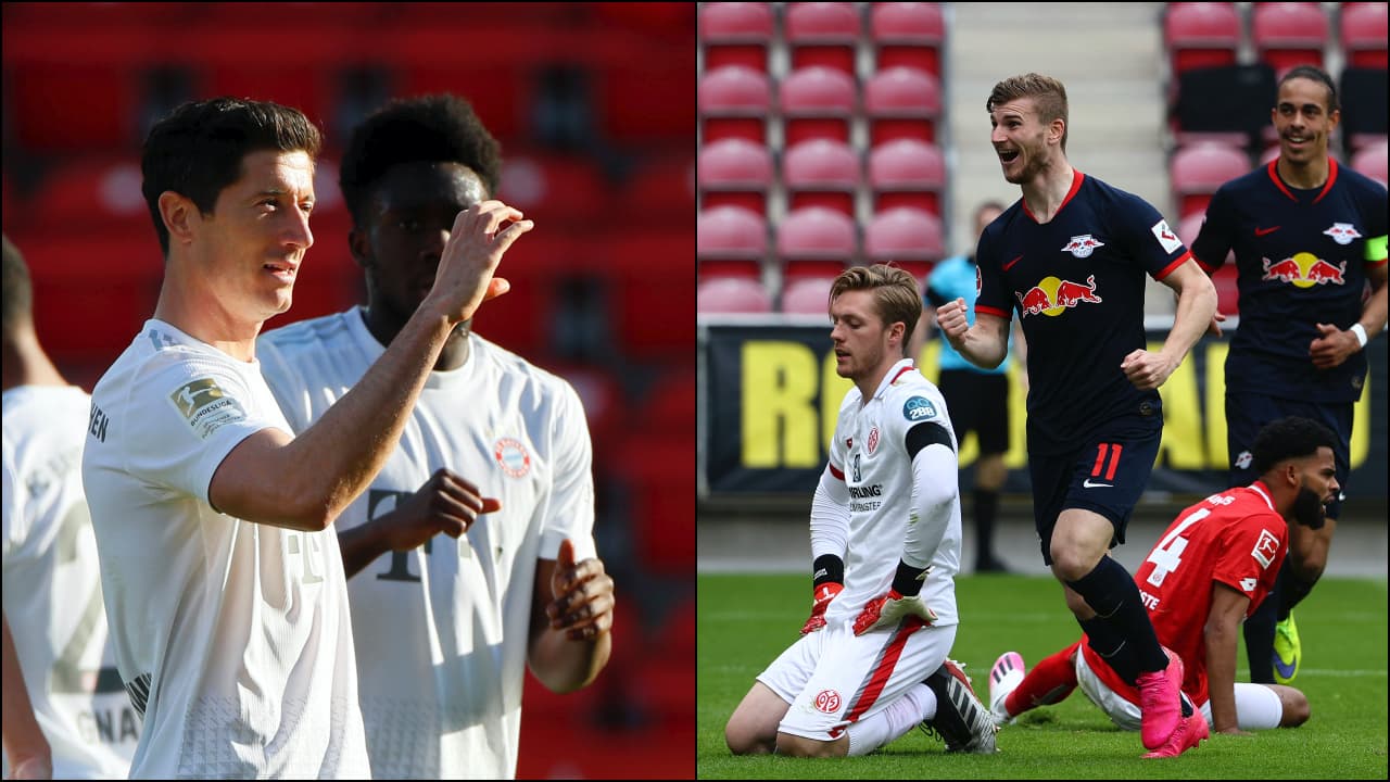 <b>Los goleadores</b>
<br>- Robert Lewandowski no afloja el paso. El polcano ha marcado cinco goles y ya suma 30 en total, para mantenerse como líder.
<br>- Timo Werner del Leipzig marcó hat-trick en la Fecha 27 y un gol en la Fecha 29, con eso, llegó a 25 tantos y está a cinco tantos del polaco.