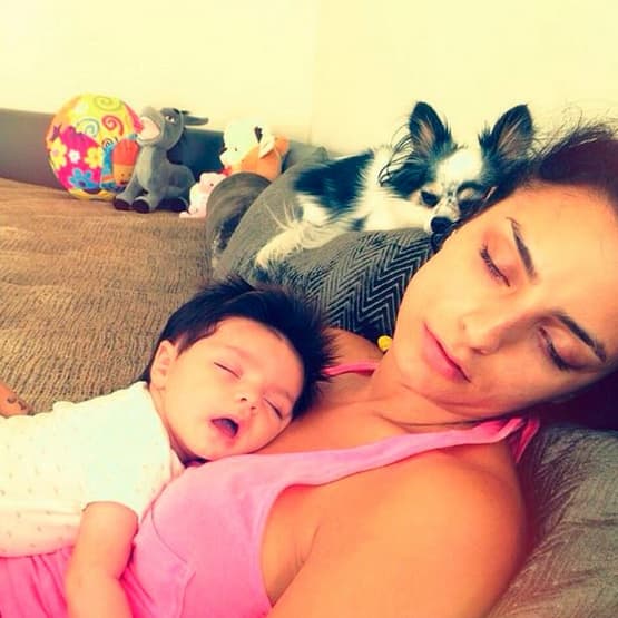 A veces hasta se quedan dormidas después de jugar.