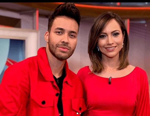 Satcha Pretto también aprovechó para saludarlo, felicitarlo y posar junto con él para la foto del recuerdo. Prince Royce prometió volver pronto a Despierta América.